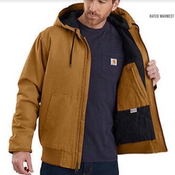Men's 2XL Carhartt Insulated Active Jac - 3 Warmest Rating - Picture 9 of 11